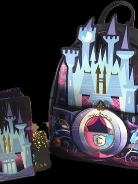Loungefly Cinderellas Castle Mini Backpack Set